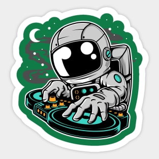 astronaut dj Sticker